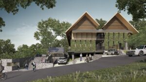 Gambar Gedung SMK Setiabudhi Green School Tampak Samping