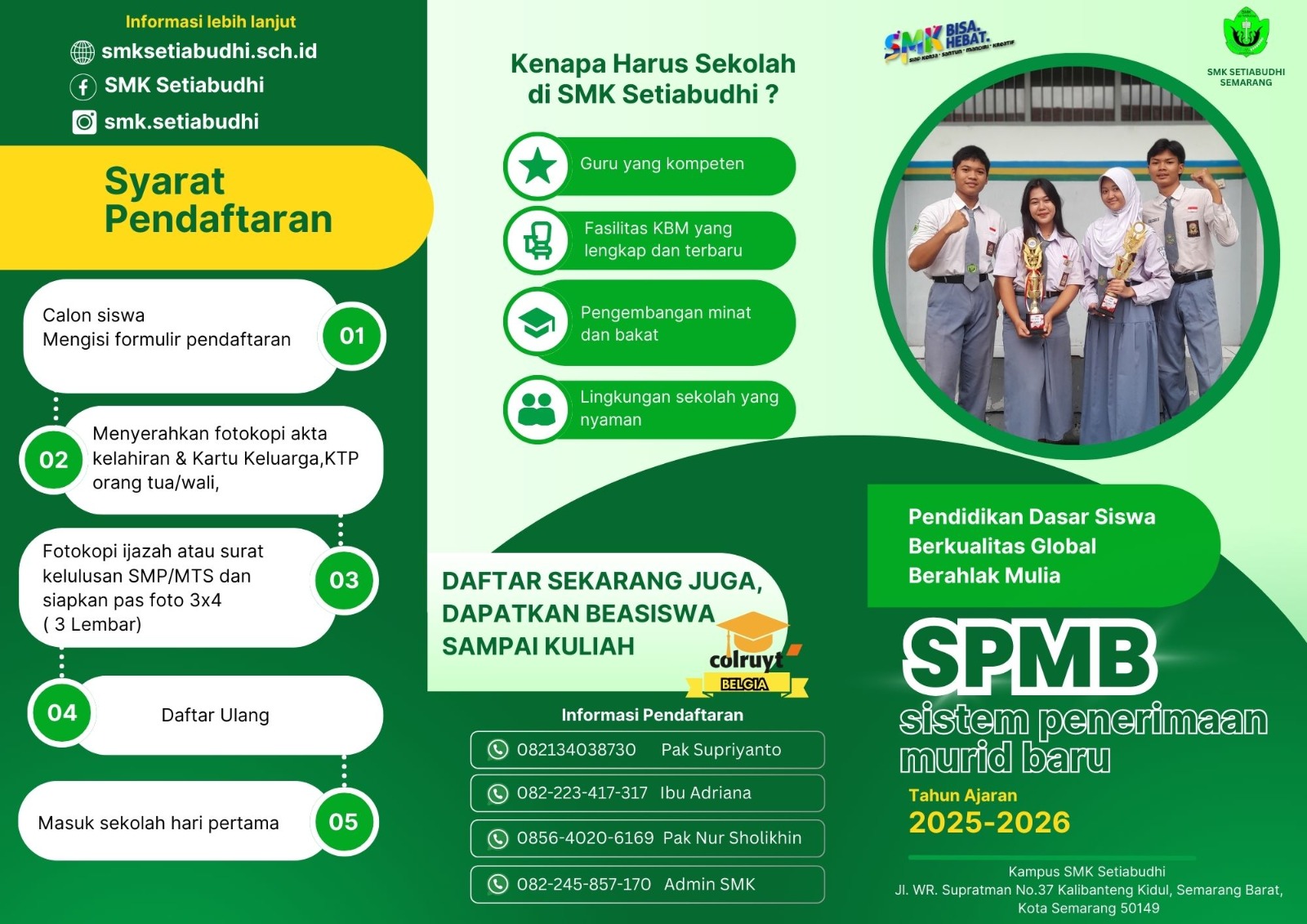 Brosur SPMB SMK Setiabudhi 2025/2026